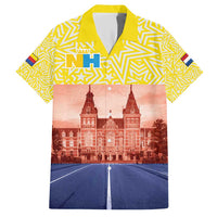 Netherlands North Holland Province Family Matching Short Sleeve Bodycon Dress and Hawaiian Shirt Flag Style