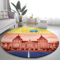 Netherlands North Holland Province Round Carpet Flag Style