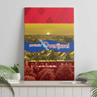 Netherlands Overijssel Province Canvas Wall Art Flag Style