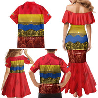 Netherlands Overijssel Province Family Matching Mermaid Dress and Hawaiian Shirt Flag Style