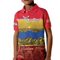 Netherlands Overijssel Province Kid Polo Shirt Flag Style