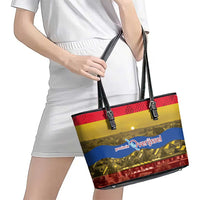 Netherlands Overijssel Province Leather Tote Bag Flag Style