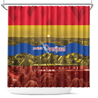 Netherlands Overijssel Province Shower Curtain Flag Style