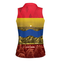 Netherlands Overijssel Province Women Sleeveless Polo Shirt Flag Style