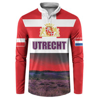 Netherlands Utrecht Province Button Sweatshirt Flag Style