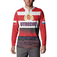 Netherlands Utrecht Province Button Sweatshirt Flag Style