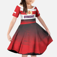 Netherlands Utrecht Province Family Matching Puletasi and Hawaiian Shirt Flag Style