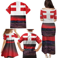 Netherlands Utrecht Province Family Matching Puletasi and Hawaiian Shirt Flag Style