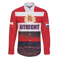 Netherlands Utrecht Province Family Matching Short Sleeve Bodycon Dress and Hawaiian Shirt Flag Style