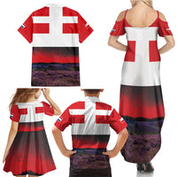 Netherlands Utrecht Province Family Matching Summer Maxi Dress and Hawaiian Shirt Flag Style