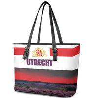 Netherlands Utrecht Province Leather Tote Bag Flag Style