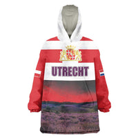 Netherlands Utrecht Province Wearable Blanket Hoodie Flag Style