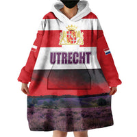 Netherlands Utrecht Province Wearable Blanket Hoodie Flag Style