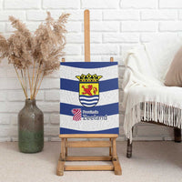 Netherlands Zeeland Province Canvas Wall Art Flag Style