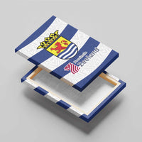 Netherlands Zeeland Province Canvas Wall Art Flag Style