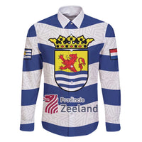 Netherlands Zeeland Province Family Matching Off Shoulder Maxi Dress and Hawaiian Shirt Flag Style