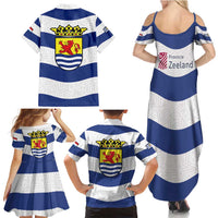 Netherlands Zeeland Province Family Matching Summer Maxi Dress and Hawaiian Shirt Flag Style