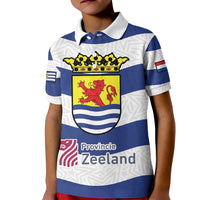 Netherlands Zeeland Province Kid Polo Shirt Flag Style