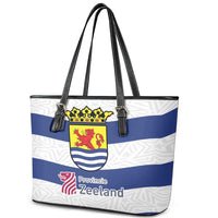 Netherlands Zeeland Province Leather Tote Bag Flag Style