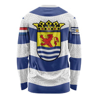 Netherlands Zeeland Province Long Sleeve Shirt Flag Style