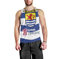 Netherlands Zeeland Province Men Tank Top Flag Style