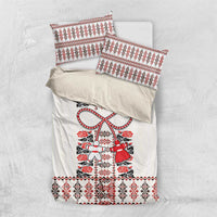 Romanian Traditional Pattern with Martenitsa Bedding Set Happy Martisor Day 1 March