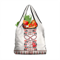 Romanian Traditional Pattern with Martenitsa Grocery Bag Happy Martisor Day 1 March