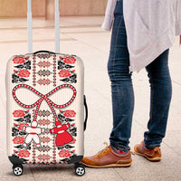 Romanian Traditional Pattern with Martenitsa Luggage Cover Happy Martisor Day 1 March