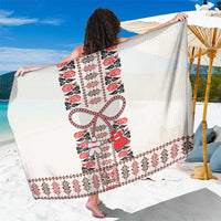 Romanian Traditional Pattern with Martenitsa Sarong Happy Martisor Day 1 March