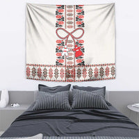 Romanian Traditional Pattern with Martenitsa Tapestry Happy Martisor Day 1 March
