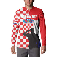 Croatia Victory Day 5 August Button Sweatshirt Dan Hrvatskih Branitelja
