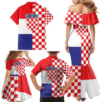 Croatia Victory Day 5 August Family Matching Mermaid Dress and Hawaiian Shirt Dan Hrvatskih Branitelja