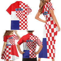Croatia Victory Day 5 August Family Matching Short Sleeve Bodycon Dress and Hawaiian Shirt Dan Hrvatskih Branitelja