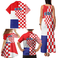 Croatia Victory Day 5 August Family Matching Tank Maxi Dress and Hawaiian Shirt Dan Hrvatskih Branitelja