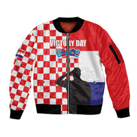 Croatia Victory Day 5 August Sleeve Zip Bomber Jacket Dan Hrvatskih Branitelja