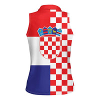 Croatia Victory Day 5 August Women Sleeveless Polo Shirt Dan Hrvatskih Branitelja