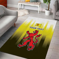 Netherlands Provincie Zuid-Holland Personalized Area Rug Flag Style