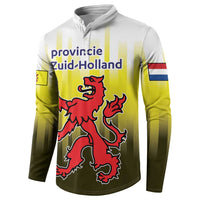 Netherlands Provincie Zuid-Holland Personalized Button Sweatshirt Flag Style
