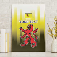 Netherlands Provincie Zuid-Holland Personalized Canvas Wall Art Flag Style