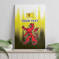 Netherlands Provincie Zuid-Holland Personalized Canvas Wall Art Flag Style