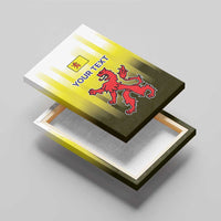 Netherlands Provincie Zuid-Holland Personalized Canvas Wall Art Flag Style