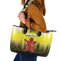 Netherlands Provincie Zuid-Holland Personalized Leather Tote Bag Flag Style