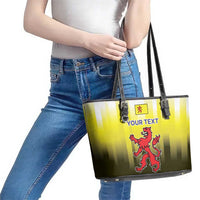 Netherlands Provincie Zuid-Holland Personalized Leather Tote Bag Flag Style