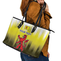 Netherlands Provincie Zuid-Holland Personalized Leather Tote Bag Flag Style