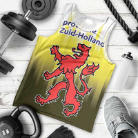 Netherlands Provincie Zuid-Holland Personalized Men Tank Top Flag Style