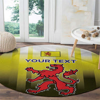 Netherlands Provincie Zuid-Holland Personalized Round Carpet Flag Style