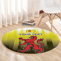 Netherlands Provincie Zuid-Holland Personalized Round Carpet Flag Style