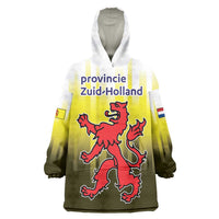 Netherlands Provincie Zuid-Holland Personalized Wearable Blanket Hoodie Flag Style