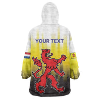 Netherlands Provincie Zuid-Holland Personalized Wearable Blanket Hoodie Flag Style