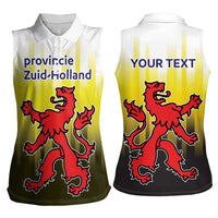 Netherlands Provincie Zuid-Holland Personalized Women Sleeveless Polo Shirt Flag Style